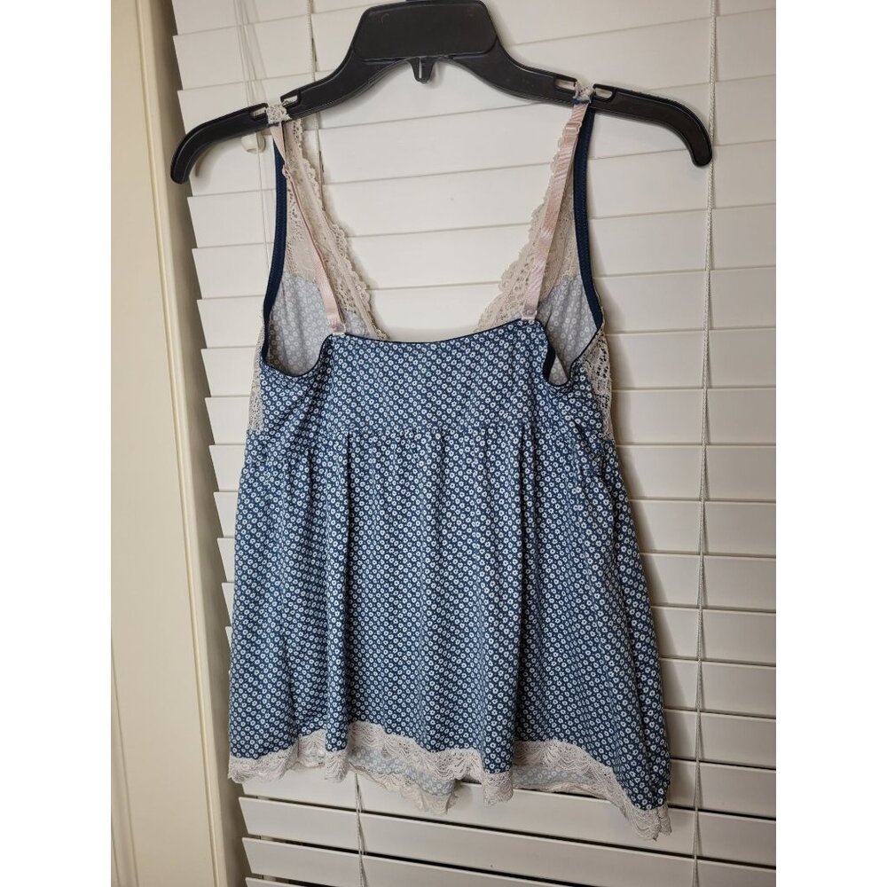 VTG Laura Ashley Womens Camisole Top Lace Trimmed Baby doll Coquette Siren Party - Picture 3 of 5